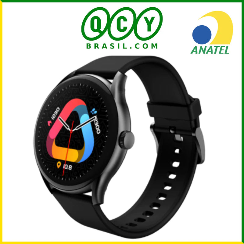 Relógio Smartwatch QCY GT S8 Bluetooth - IPX8 à prova d'água - Preto e Cinza