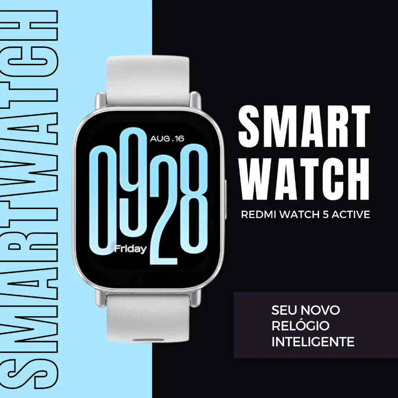 Smartwatch Xiaomi Redmi Watch 5 Active Versão 2024 Relógio Inteligente com Alexa