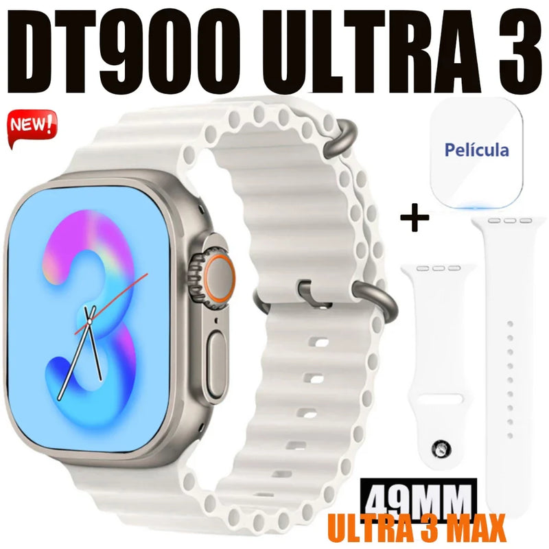 Smartwatch Watch Ultra 3 Max 2024: Super Amoled e Prova D'Água 49mm