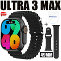 Smartwatch Watch Ultra 3 Max 2024: Super Amoled e Prova D'Água 49mm