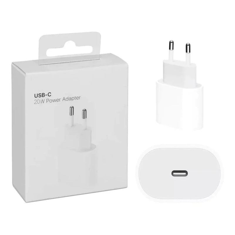 Kit Carregador De iPhone Fonte com Cabo Carregamento Rápido 1m PD 20w