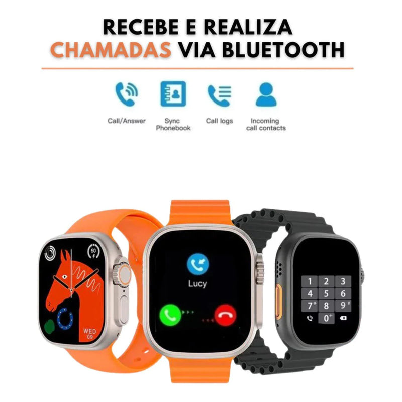 Smartwatch Relógio Inteligente Ultra 3 Plus Serie 10 com NFC Chat GPT GPS 2gb Amoled