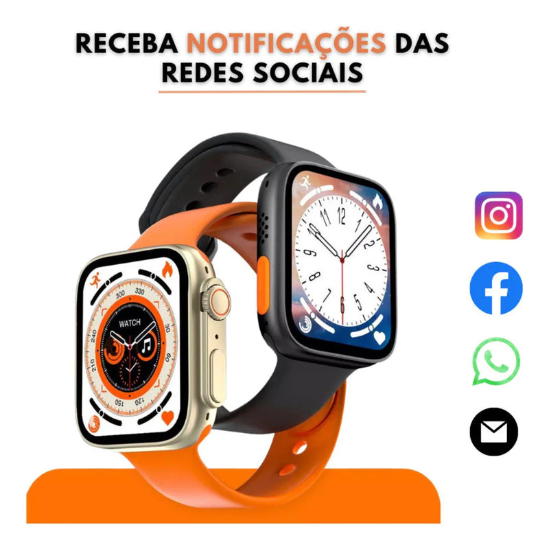 Smartwatch Relógio Inteligente Ultra 3 Plus Serie 10 com NFC Chat GPT GPS 2gb Amoled